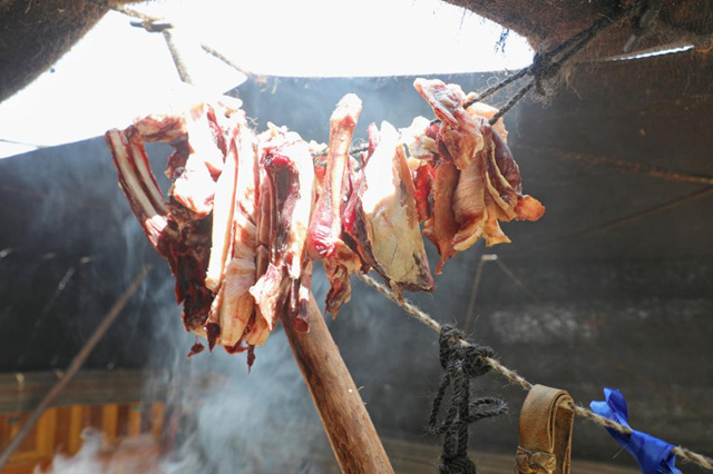 天峻縣特色美食草膘羊。天峻縣委宣傳部供圖