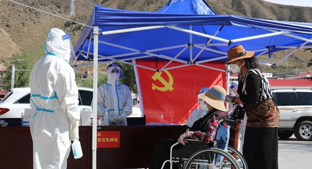 黨員先鋒崗。玉樹(shù)州委宣傳部供圖