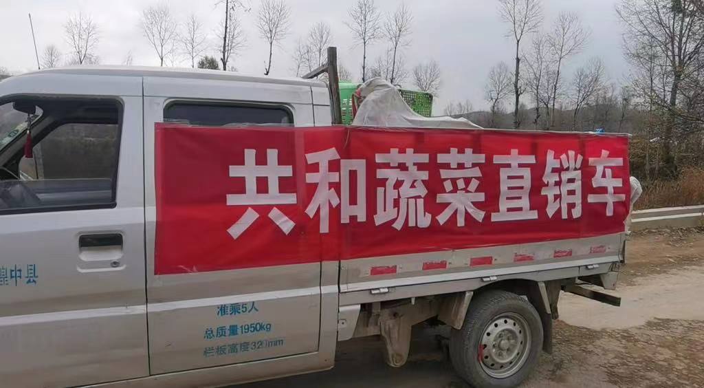 共和蔬菜直銷車。湟中區(qū)融媒體中心供圖