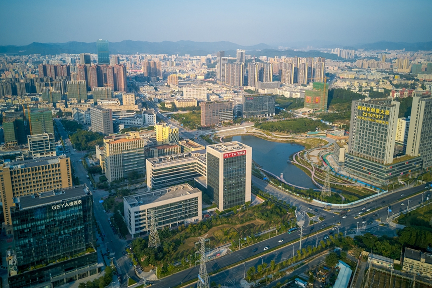 時(shí)間谷，深圳鐘表產(chǎn)業(yè)集聚基地。深圳鐘表行業(yè)協(xié)會供圖