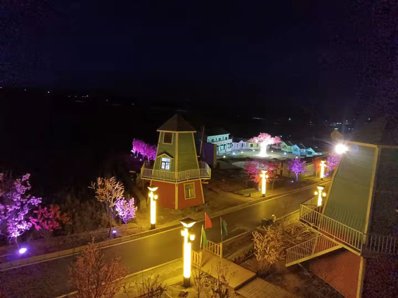 盤道花田第二屆冰雪節(jié)暨美食節(jié)。西寧市文化旅游廣電局供圖
