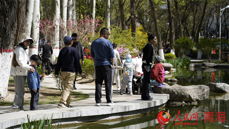 人民公園熱鬧非凡。人民網(wǎng) 況玉攝
