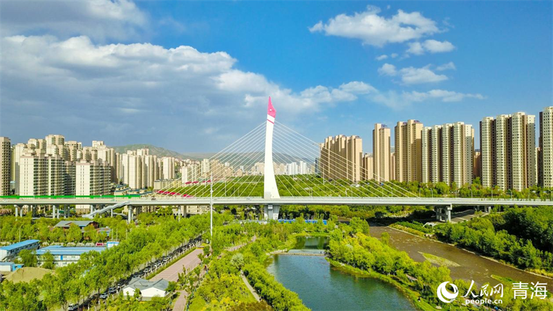 西寧市海湖濕地公園。人民網(wǎng) 況玉攝