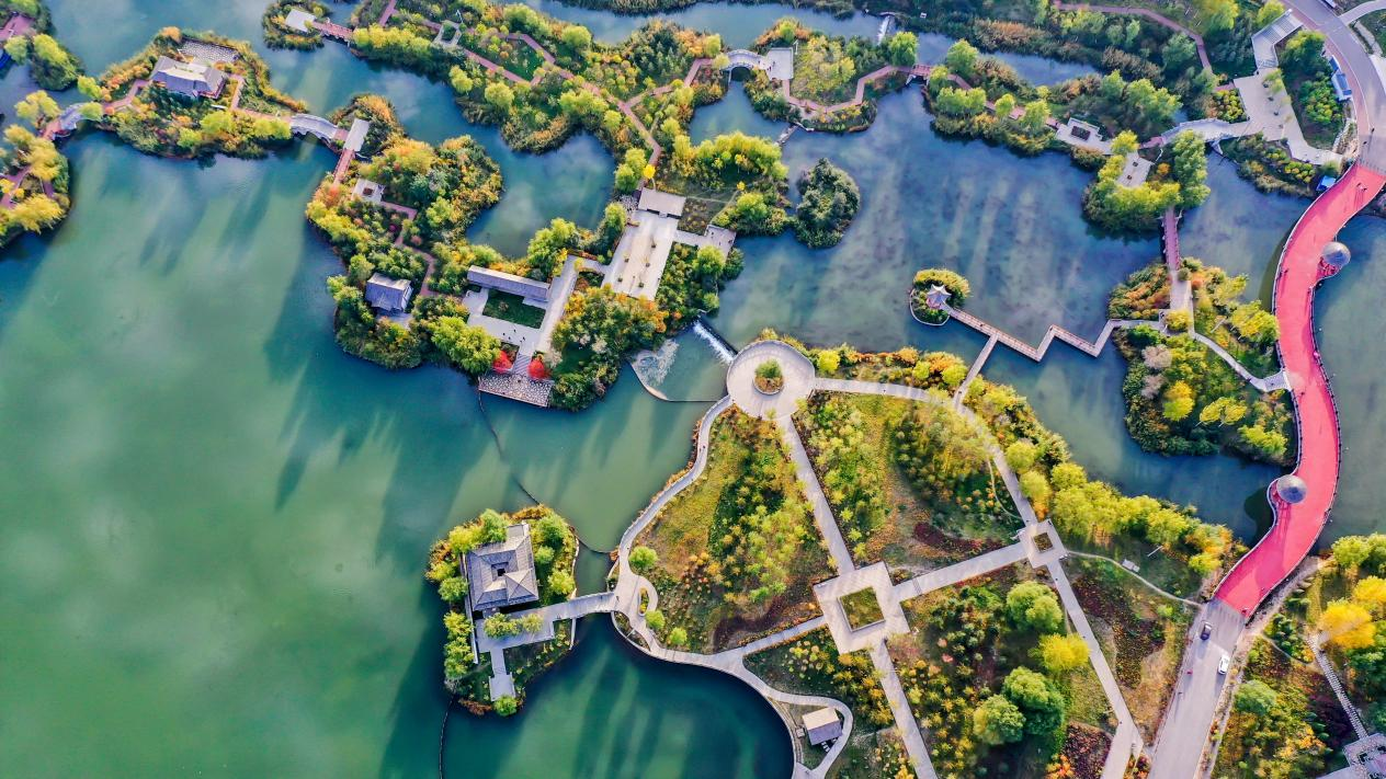 北川河濕地公園。宋忠勇攝