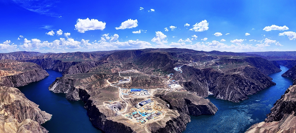 青海哇讓抽水蓄能電站施工現(xiàn)場。中國水電四局供圖