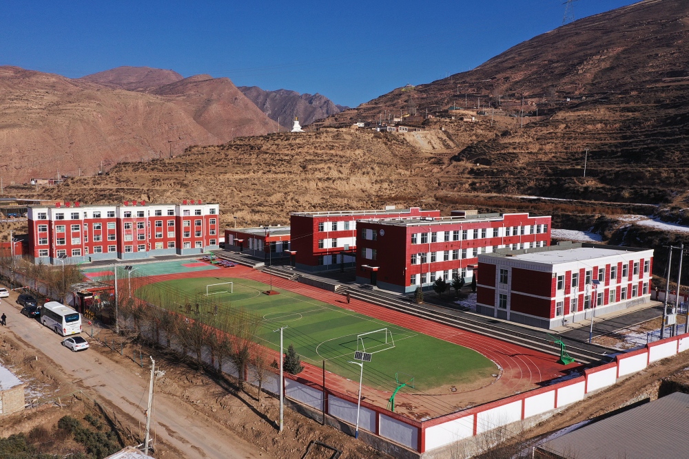 災(zāi)后重建的校園。張忠蘋攝