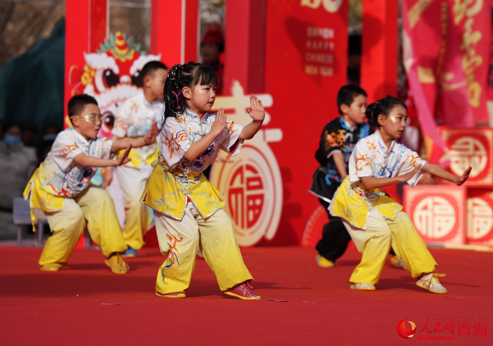 武術(shù)表演。人民網(wǎng) 陳明菊攝